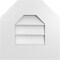Ekena Millwork Octagonal Top Surface Mount PVC Gable Vent w/ 3-1/2"W x 1"P Standard Frame, 14"W x 14"H GVPOT14X1401SN - alternate 1